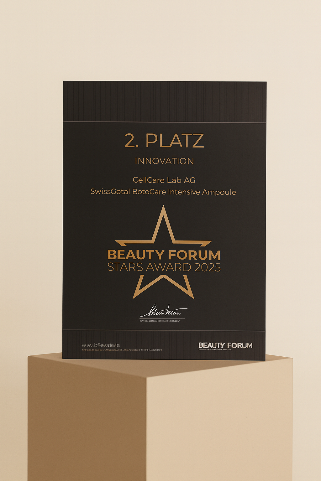 SwissGetal BotoCare Intensive Ampoule – Premiada como Innovación en los Beauty Forum Stars Award 2025